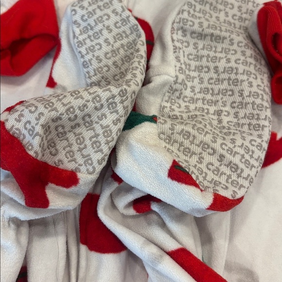 Carter's Red and Green Holiday Footie - Picture 2 of 3